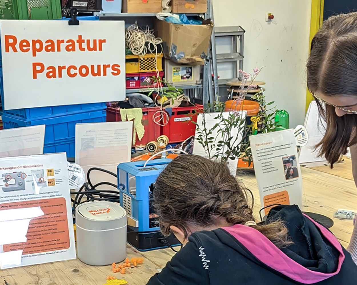 , Nachhaltigkeit, BNE, Museum Mensch und Natur, ReparaturParcours, MachsGanz